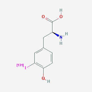 molecular formula C9H10INO3 B093333 Iotyrosine I-131 CAS No. 16624-40-1