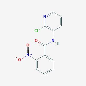 molecular formula C12H8ClN3O3 B093338 n-(2-Chloropyridin-3-yl)-2-nitrobenzamide CAS No. 1028-86-0