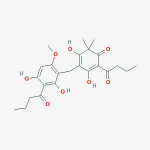 molecular formula C24H30O8 B093345 Desaspidin CAS No. 114-43-2