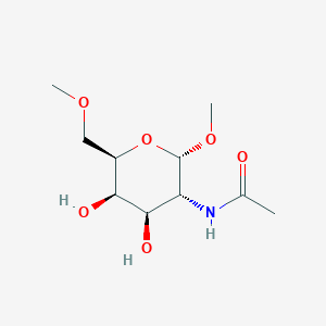 molecular formula C10H19NO6 B093347 alpha-D-Galactopyranoside, methyl 2-(acetylamino)-2-deoxy-6-O-methyl- CAS No. 17296-07-0