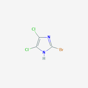 molecular formula C3HBrCl2N2 B093351 2-Bromo-4,5-dichloro-1H-imidazole CAS No. 16076-27-0