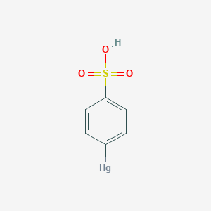 molecular formula C6H5HgO3S B093354 Para-mercury-benzenesulfonic acid CAS No. 17014-79-8