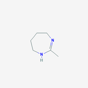 molecular formula C6H12N2 B093356 2-Methyl-4,5,6,7-tetrahydro-1H-1,3-diazepine CAS No. 18237-68-8