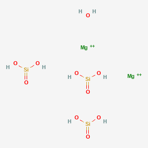 molecular formula H8Mg2O10Si3+4 B093357 Dimagnesium;dihydroxy(oxo)silane;hydrate CAS No. 18307-23-8