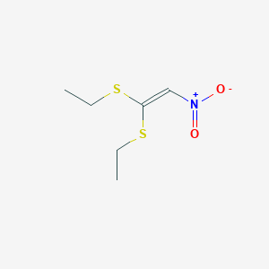 molecular formula C6H11NO2S2 B093364 1,1-Bis(ethylthio)-2-nitroethylene CAS No. 19419-96-6