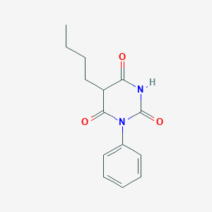 molecular formula C14H16N2O3 B093370 5-Butyl-1-phenylbarbituric acid CAS No. 18160-14-0