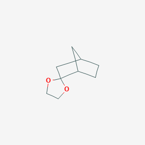 molecular formula C9H14O2 B093371 Spiro[bicyclo[2.2.1]heptane-2,2'-[1,3]dioxolane] CAS No. 172-67-8
