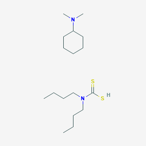 molecular formula C17H36N2S2 B093385 N,N-Dimethylcyclohexylammonium dibutyldithiocarbamate CAS No. 149-82-6