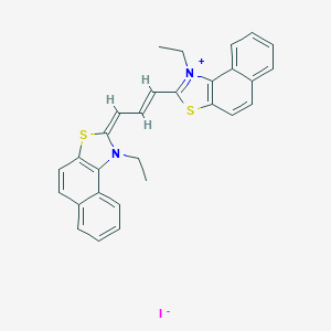 molecular formula C29H25IN2S2 B093388 1-ethyl-2-[3-(1-ethylnaphtho[1,2-d]thiazol-2(1H)-ylidene)-1-propenyl]naphtho[1,2-d]thiazolium iodide CAS No. 18359-88-1