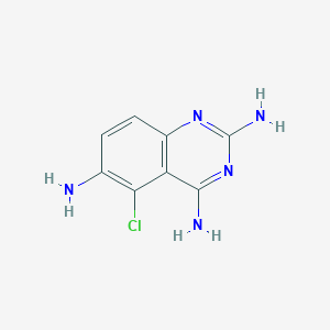 molecular formula C8H8ClN5 B093398 5-chloroquinazoline-2,4,6-triamine CAS No. 17511-20-5