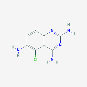 molecular formula C8H8ClN5 B093398 2,4,6-Triamino-5-chloroquinazoline CAS No. 17511-20-5