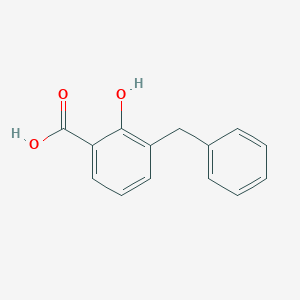 molecular formula C14H12O3 B093405 3-Benzyl-2-hydroxybenzoic acid CAS No. 16122-06-8