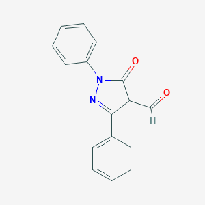 molecular formula C16H12N2O2 B093407 1,3-Diphenyl-4-formyl-2-pyrazolin-5-one CAS No. 17364-40-8