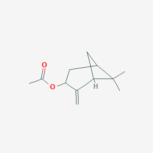 molecular formula C12H18O2 B093430 6,6-Dimethyl-2-methylenebicyclo[3.1.1]hept-3-yl acetate CAS No. 1078-95-1