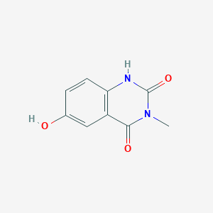 molecular formula C9H8N2O3 B093440 6-hydroxy-3-methyl-1H-quinazoline-2,4-dione CAS No. 17730-75-5