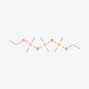molecular formula C10H28O4Si3 B093444 1,5-二乙氧基-1,1,3,3,5,5-六甲基三硅氧烷 CAS No. 17928-13-1
