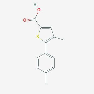 molecular formula C13H12O2S B093445 4-Methyl-5-(4-methylphenyl)thiophene-2-carboxylic acid CAS No. 18210-38-3