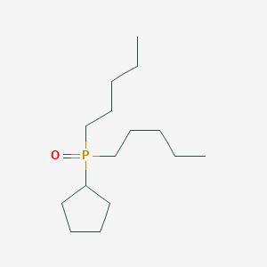 molecular formula C15H31OP B093447 dipentylphosphorylcyclopentane CAS No. 17636-48-5