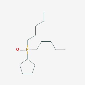 molecular formula C15H31OP B093447 Phosphine oxide, cyclopentyldipentyl- CAS No. 17636-48-5