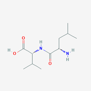 molecular formula C11H22N2O3 B093463 L-Leucyl-D-valine CAS No. 17665-00-8