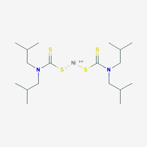 molecular formula C18H36N2NiS4 B093464 Nickel diisobutyldithiocarbamate CAS No. 15317-78-9