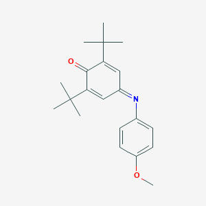 molecular formula C21H27NO2 B093466 2,6-Ditert-butyl-4-(4-methoxyphenyl)iminocyclohexa-2,5-dien-1-one CAS No. 17119-01-6