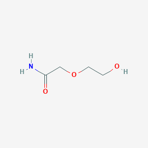 molecular formula C4H9NO3 B093468 2-(2-Hydroxyethoxy)acetamide CAS No. 123-85-3