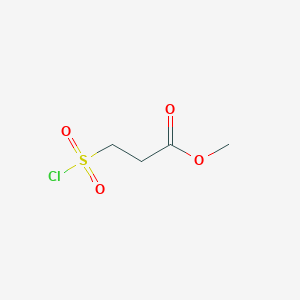 molecular formula C4H7ClO4S B093476 Methyl 3-(chlorosulfonyl)propanoate CAS No. 15441-07-3