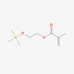 molecular formula C9H18O3Si B093516 2-((Trimethylsilyl)oxy)ethyl methacrylate CAS No. 17407-09-9