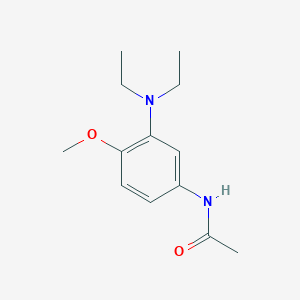 molecular formula C13H20N2O2 B093530 N-[3-(二乙氨基)-4-甲氧基苯基]乙酰胺 CAS No. 19433-93-3
