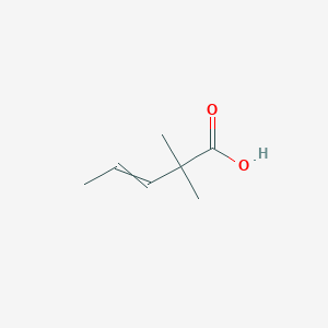 molecular formula C7H12O2 B093543 2,2-Dimethyl-3-pentenoic acid CAS No. 16642-52-7