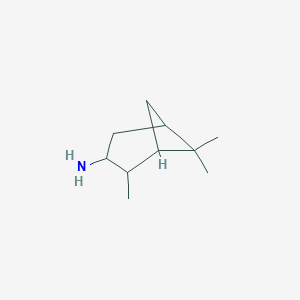 molecular formula C10H19N B093568 2,6,6-Trimethylbicyclo[3.1.1]heptan-3-amine CAS No. 17371-27-6