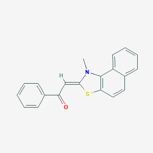 molecular formula C20H15NOS B093571 2-(1-Methylnaphtho[1,2-d]thiazol-2(1h)-ylidene)-1-phenylethan-1-one CAS No. 1042-84-8