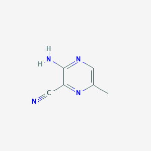 molecular formula C6H6N4 B093575 3-Amino-6-methylpyrazine-2-carbonitrile CAS No. 17890-82-3