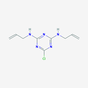 molecular formula C9H12ClN5 B093577 N,N'-Diallyl-6-chloro-1,3,5-triazine-2,4-diamine CAS No. 15468-86-7