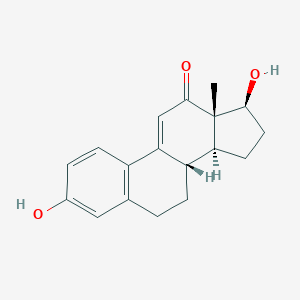 molecular formula C18H20O3 B093580 (8S,13S,14S,17S)-3,17-dihydroxy-13-methyl-7,8,14,15,16,17-hexahydro-6H-cyclopenta[a]phenanthren-12-one CAS No. 16143-51-4