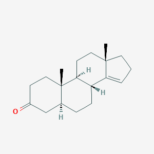 molecular formula C19H28O B093582 (5S,8R,9S,10S,13S)-10,13-Dimethyl-1,2,4,5,6,7,8,9,11,12,16,17-dodecahydrocyclopenta[a]phenanthren-3-one CAS No. 17305-51-0
