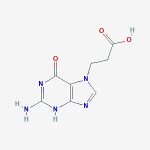 molecular formula C8H9N5O3 B093588 7-(2-羧乙基)鸟嘌呤 CAS No. 1082-07-1