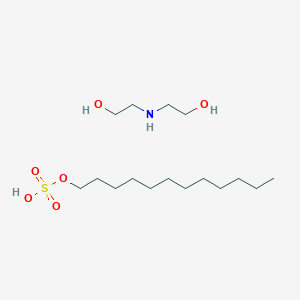 molecular formula C16H37NO6S B093590 Diethanolamine lauryl sulfate CAS No. 143-00-0