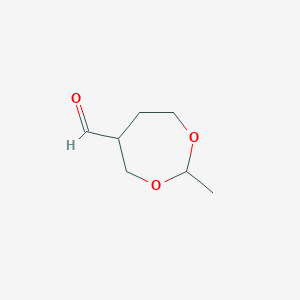 2-Methyl-1,3-dioxepane-5-carbaldehyde