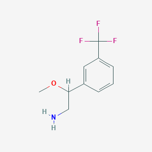 molecular formula C10H12F3NO B093610 2-Methoxy-2-[3-(trifluoromethyl)phenyl]ethanamine CAS No. 15235-08-2