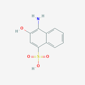 molecular formula C10H9NO4S B093659 4-氨基-3-羟基萘磺酸 CAS No. 116-63-2