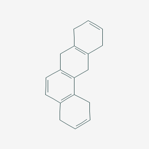 molecular formula C18H18 B093669 1,4,7,8,11,12-Hexahydrobenz[a]anthracene CAS No. 16434-61-0