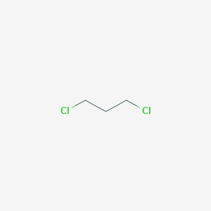 molecular formula C3H6Cl2<br>CH2ClCH2CH2Cl<br>C3H6Cl2 B093676 1,3-Dichloropropane CAS No. 142-28-9