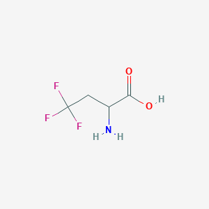 molecular formula C4H6F3NO2 B093685 2-Amino-4,4,4-trifluorobutyric acid CAS No. 15959-93-0