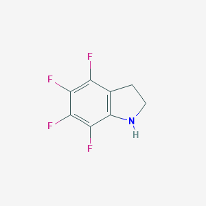 molecular formula C8H5F4N B093690 4,5,6,7-Tetrafluoroindoline CAS No. 19282-55-4