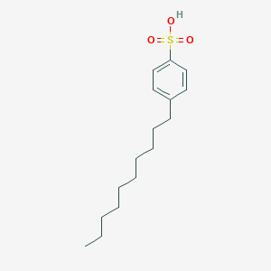 molecular formula C16H26O3S B093694 p-Decylbenzenesulfonic acid CAS No. 140-60-3