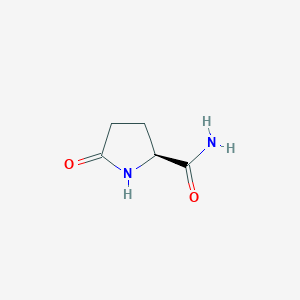 molecular formula C5H8N2O2 B093699 (S)-5-氧代吡咯烷-2-羧酰胺 CAS No. 16395-57-6