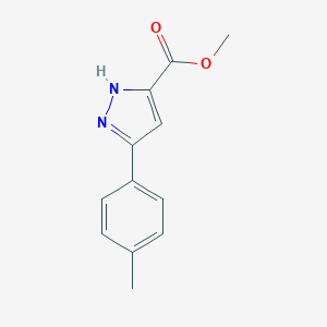 molecular formula C12H12N2O2 B093716 Methyl 3-(p-tolyl)-1H-pyrazole-5-carboxylate CAS No. 192701-73-8