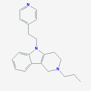 1H-Pyrido(4,3-b)indole, 2,3,4,5-tetrahydro-2-propyl-5-(2-(4-pyridyl)ethyl)-
